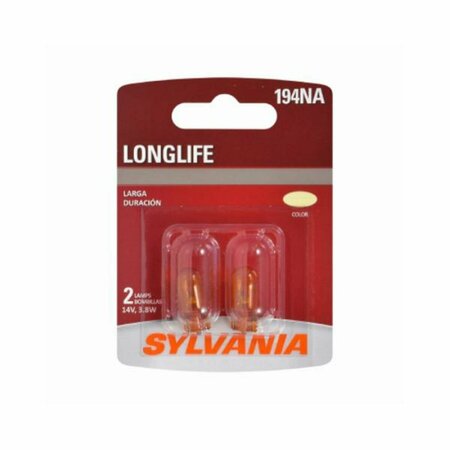 SYLVANIA 118263 Long Life Miniature Bulb, 2PK 118279